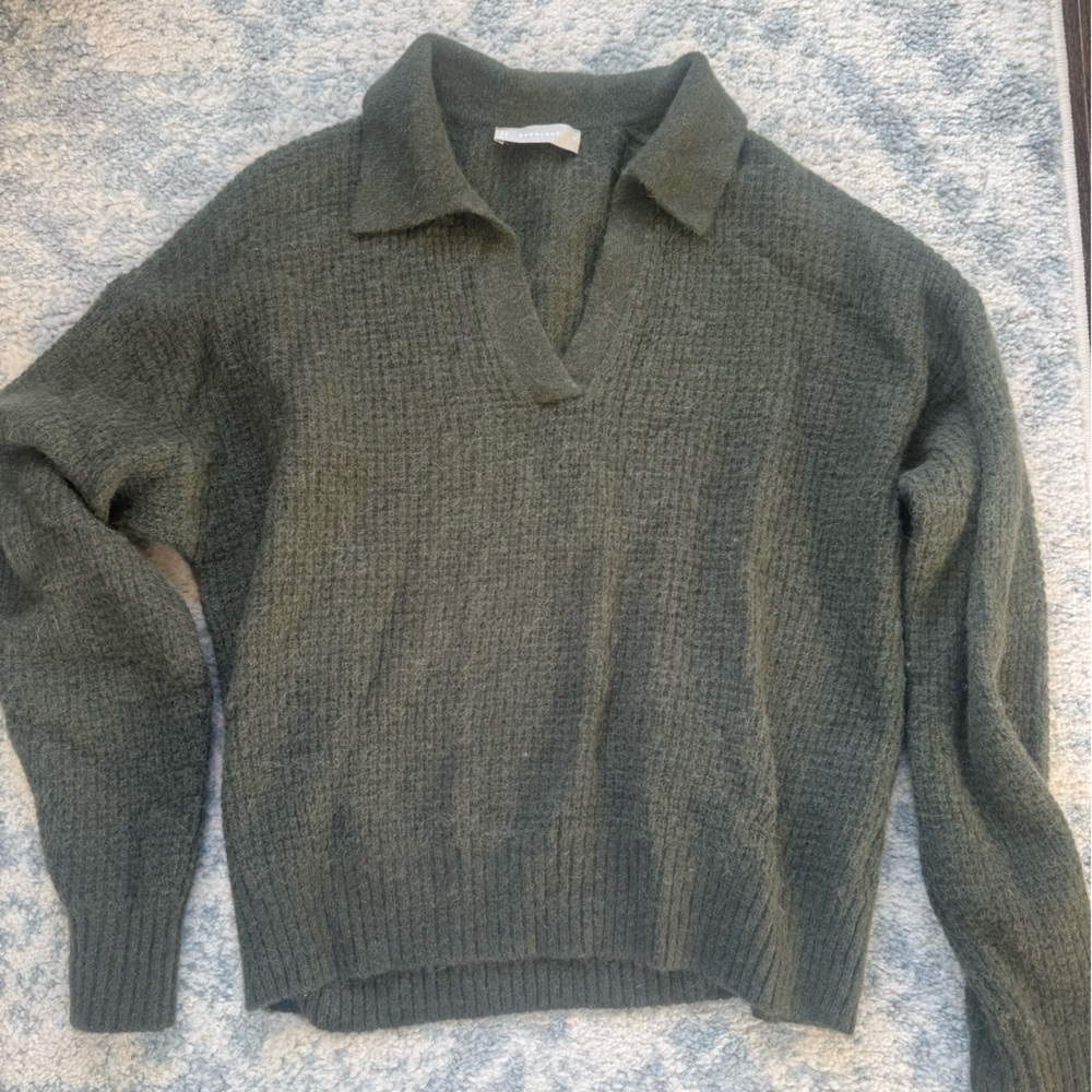Olive Green Knit Sweater